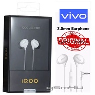 VIVO IQOO XE680 Earphones Y77 Y76 Y75 Y35 Y55 T1 Y16 Y33S Y21T Y20 Y19 In Ear Wired Earbuds Super Ba