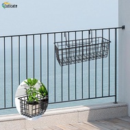 [Szlinyou1] Hanging Plant Basket, Balcony Flower Pot Holder, Patio Planter, Railing Shelf, Porch, Flower Pot Stand, Metal Hook for