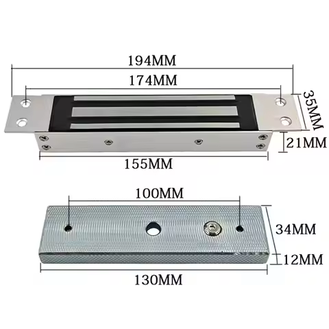 Embedded 180kg Magnetic Lock Use For Wooden Door Metal Door Access Control System Holding Force:180k