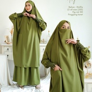 JAMINAN ASLI SETELAN GAMIS CADAR VABIOLA FRENCH KHIMAR SYARI WOLFIS