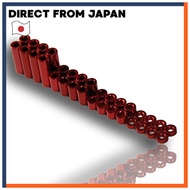 mokedo-factory M4WD Aluminum Spacer Set 1.5mm/3mm/6mm/12mm 8pcs Each Red