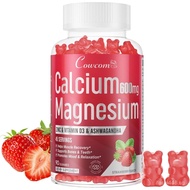Calcium Magnesium Zinc Gummies & Vitamin D3,B6,B12,Immune & Supporting Bone Health Calcium Magnesium