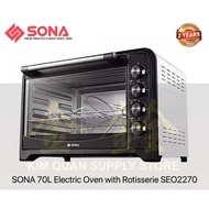 Sona 70L Electric Oven with Rotisserie SEO2270 | SEO 2270 (2 Years Electrical Parts Warranty)