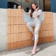 BAZZI CREAM PANTS Long