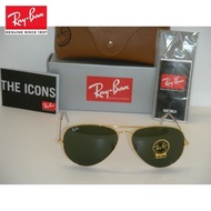 product Ray-Ban b2 Latest b4 Sunglasses b10 RB3025 Classic b7 Aviator Casual Frame Green Gold G-15 b