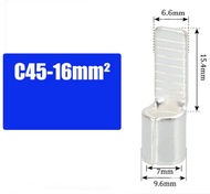 หางปลา หางปลาต่อเบรกเกอร์ แบบเปลือย รุ่น C45 สำหรับสายไฟ 1.5 - 16 Sqmm.C45-1.5 C45-2.5 C45-4 C45-6 C