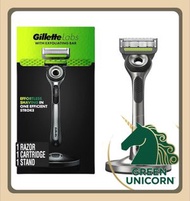 吉列 Gillette Labs極光系列剃鬚刀|男士無感極光刮鬍刀套裝 |1刀柄連1片替換刀片1磁力底座|無感锋隐5極光剃须刀|無感2D-FlexDisc靈動貼面|1刀片+1刀架+1磁力底座|最佳禮物