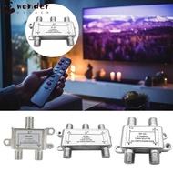 WONDER Coaxial Cable Antenna, 5 to 2400MHz F-type Socket TV Antenna Satellite Splitter, Connecting TV Signals TV Signal Power Divider F Type Satellite TV Splitter