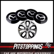 MAZDA Car Center Cap 56mm Emblem Wheel sticker Hub Caps Center Mags Logo 3D 56mm
