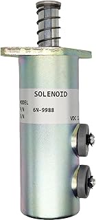 12V Engine Fuel Shutoff Solenoid 6N9988 6N-9988 Compatible with Caterpillar 3208 3412 Vibratory Comp