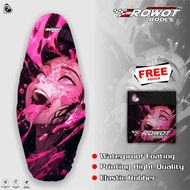 Crowot - Seat COVER Motorcycle Seat COVER PRINT UNIVERSAL AEROX BEAT VARIO Moslem MIO NMAX FINO REVO ANTI Claw Cat/ANIME17