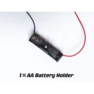 1 Slot AA 18650 Battery Holder Casing with Wire