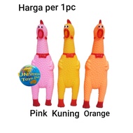 Screaming chicken toy Rubber chicken toy with shrilling chicken for children