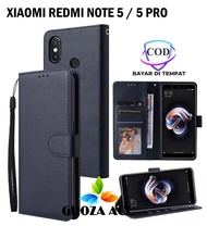 SARUNG BUKU FLIP UNTUK XIAOMI REDMI NOTE 5 - LEATHER CASE FLIP- WALLET CASE FLIP XIAOMI REDMI NOTE 5