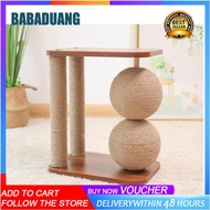 Cat climbing frame solid wood cat litter cat tree small scratching post sisal vertical small apartment cat frame cat toy