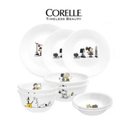 [CORELLE] SNOOPY Color Tableware 9p Set for 2 People / Dinnerware