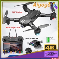 4K Drone Dual Camera Drone WIFI FPV HD Camera Drone Wide Angle HD 1080P Camera Height Keep RC Quadcopter Drone Folding D