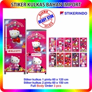 1 Door and 2 Door Refrigerator Stickers with 3 Character Motifs