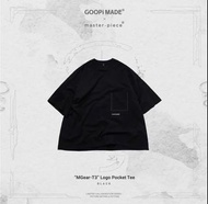 GOOPiMADE x master-piece “MGear-T3” Logo Pocket Tee Black 3號