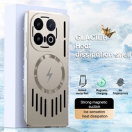 Tấm lưng rỗng tản nhiệt hút nam châm vỏ điện thoại cho iqoo 13 Vivo iqoo 12 Pro iqoo12 bảo vệ Bìa