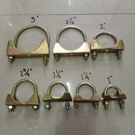 Exhaust Clamp / U Bolt Clamp / Exhaust Clamp 2" 2 1/2" 3" 4" / Exhaust Clamp U Bolt 2, 2 1/2, 3, 4in