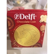 DELFI CHOCOLATE COIN CONTENTS 10PC. HORSE COIN CHOCOLATE. DELFI CHOCOLATE. HORSE CHOCOLATE