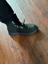 Timberland 黑色皮革短靴7.5號