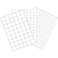 3 Helai 290 Keping Pelekat Penutup Lubang Skru, 12 mm/15 mm/21 mm Penutup Skru Putih Pelekat Sendiri
