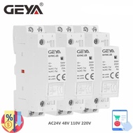 GEYA GYHC Din Rail Household Contactor AC24V 48V 110V 220V 2P 25A 2NC 2NO 1NO1NC 50/60Hz