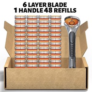 7.23-German Seiko Five-Layer Blade Geely Universal Razor Manual Razor Razor Cross-Entering Razor Bla