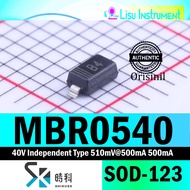MBR0540 40V Independent Type 510mV@500mA 500mA SOD-123 Schottky Diodes ORIGINAL Shekues