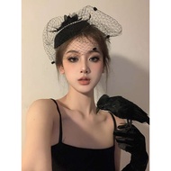 Bridal Hiasan kepala mesh Perancis BXA ~ Topi renda, bunga, jepit rambut mutiara, tudung pengantin, 