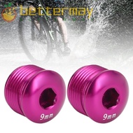 BETTER-MAYSHOW 2PCS Cycle Pedal Dust Cap, M14 Thread 9mm Cycle Pedal Dust Cover, Durable Lightweight