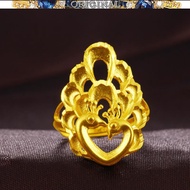 916gold Ring Peacock 916golden Phoenix 916gold Ring Open Phoenix Ring in stock