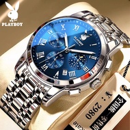 【PLAYBOY】นาฬิกาผู้ชาย 2025 ใหม่ นาฬิกาลำลองผู้ชาย นาฬิกาผู้ชายกันน้ำ นาฬิกาทางการ นาฬิกาข้อมือ ผญ าย