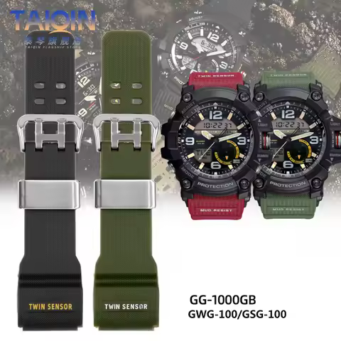 GG-1000GB/GWG-100/GSG-100 Strap Little Mud King Modification Silicone Watch Band For Casio G-SHOCK S