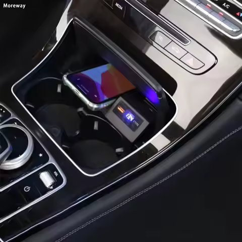 Car Wireless Charger For Mercedes Benz W205 X253 C43 C63 GL C43 phone Holder TYPE-C Fast Charging Ca