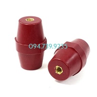 76 Copper Bar Support Porcelain - 76 Porcelain - 76mm Insulated Red Porcelain