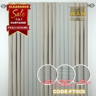 9FT 5IN1 01-50 SOFT BLOCKOUT CURTAINS SOLD PER SET