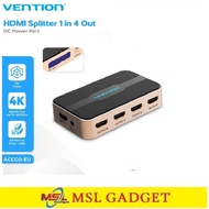 VENTION HDMI Splitter 1 In 4 Out Full HD 3D 4K UHD 1x4 Video Hub - ACCG0