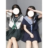Original jk Uniform Suit Summer Shirt Skirt Class Uniform Preppy Style High School Student School Un