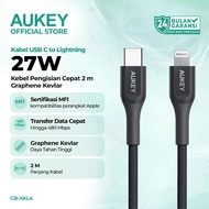 USB C TO Lightning CABLE AUKEY CIRCLET CL NCLI C TO LT 1M Black CABLE