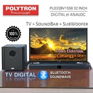 Tv Polytron Led 32 Inch Cinemax Soundbar