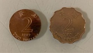 真.錯體 error coin 1997年 港幣貳圓 (用錯物料）完美演譯 包順豐快遞