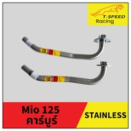 Yamaha Mio 125 Carburetor Exhaust Pipe Year 2011 Stainless Steel 304 Size 25/ 28 m.m.