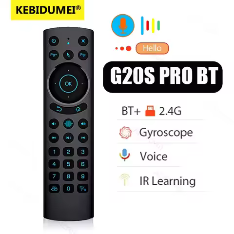 G20S G10S PRO 2.4G Bluetooth 5.0 Smart Voice Remote Control Gyro Backlit Wireless Fly Air Mouse IR L