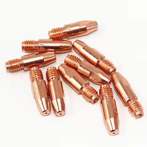 36KD Welding Torch Tips Consumables M8*30mm 0.8/1.0/1.2/1.4/1.6 mm Torch Gun Contact Tips MIG/MAG Co