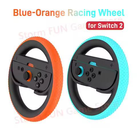 2PCS Steering Wheel for Nintendo Switch 2 Joy Con Controller Switch Joycon 2 Racing Wheel Hand Grip 