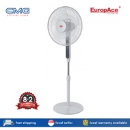 EuropAce 16" Stand Fan With Remote Control ESF 6160W (White)