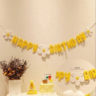 Daisy Flower Bunting Flag Daisy Flower Birthday Banner